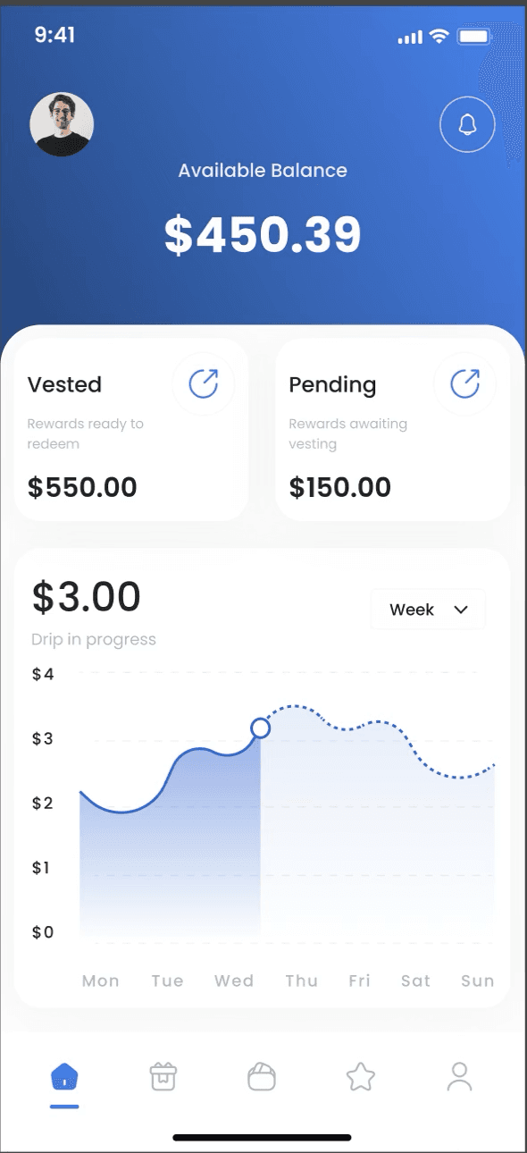Retainr — daily-drip reward and peer-review app for hybrid teams